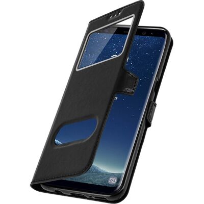 Funda doble ventana Avizar Samsung Galaxy S8 - Negro Funda doble ventana Avizar Samsung Galaxy S8 - Negro