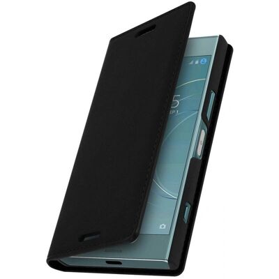 Avizar Sony Xperia XZ1 Compact Leder Hülle - Schwarz Avizar Sony Xperia XZ1 Compact Leder Hülle - Schwarz