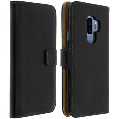 Étui folio en cuir Avizar pour Galaxy S9 Plus - Support vidéo - Noir - Publicité Étui folio en cuir Avizar pour Galaxy S9 Plus - Support vidéo - Noir - Publicité