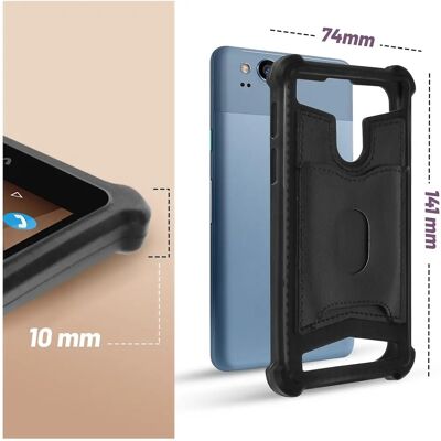 Coque antichoc noire pour smartphone - Étui de téléphone - Publicité Coque antichoc noire pour smartphone - Étui de téléphone - Publicité