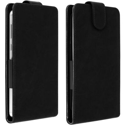 Funda vertical de flip negra Avizar - Funda para Smartphone Funda vertical de flip negra Avizar - Funda para Smartphone
