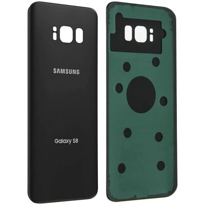 Cubierta trasera Clappio Galaxy S8 - Negro Pieza de repuesto Cubierta trasera Clappio Galaxy S8 - Negro Pieza de repuesto