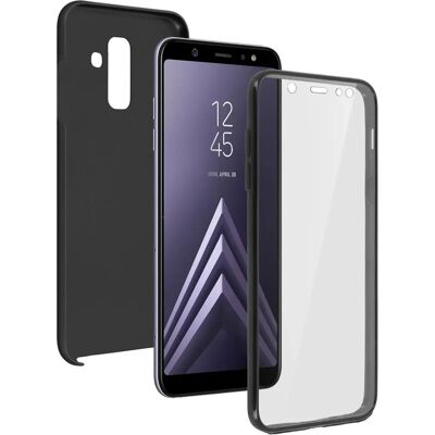 Avizar Galaxy A6 Plus Schwarze 360 Hülle - Vollschutz Avizar Galaxy A6 Plus Schwarze 360 Hülle - Vollschutz