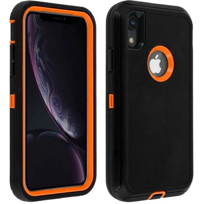 Avizar flerlaget sort/orange cover til iPhone XR - Cover Avizar flerlaget sort/orange cover til iPhone XR - Cover