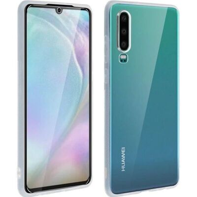 Coque transparente + Protecteur d'écran pour Huawei P30 360° - Publicité Coque transparente + Protecteur d'écran pour Huawei P30 360° - Publicité