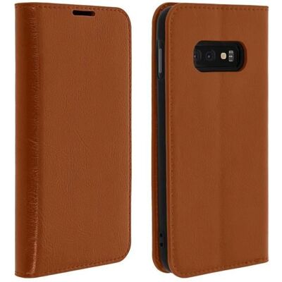 Funda de Cuero Galaxy S10e Avizar - Portatarjetas y Soporte de Video Funda de Cuero Galaxy S10e Avizar - Portatarjetas y Soporte de Video