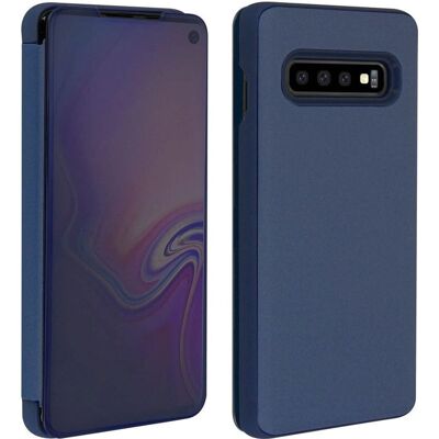 Funda Flip Avizar Galaxy S10 - Espejo, Soporte, Azul Noche Funda Flip Avizar Galaxy S10 - Espejo, Soporte, Azul Noche