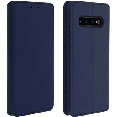 Funda delgada Avizar Galaxy S10 Azul Oscuro - Protección folio con soporte Funda delgada Avizar Galaxy S10 Azul Oscuro - Protección folio con soporte