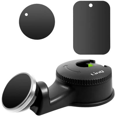 Soporte de coche LinQ para smartphones - Soporte magnético en reposacabezas - Negro Soporte de coche LinQ para smartphones - Soporte magnético en reposacabezas - Negro
