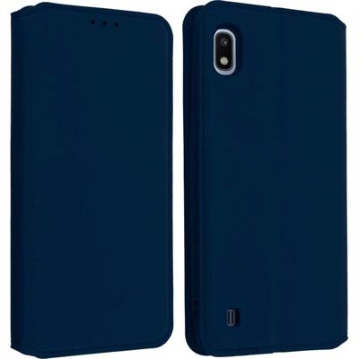 Coque à rabat bleu foncé pour Galaxy A10 avec porte-cartes et support vidéo - Publicité Coque à rabat bleu foncé pour Galaxy A10 avec porte-cartes et support vidéo - Publicité