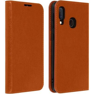 Funda de Cuero Avizar Galaxy A20e - Portatarjetas, Soporte Video Funda de Cuero Avizar Galaxy A20e - Portatarjetas, Soporte Video