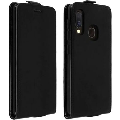 Avizar Galaxy A20e Schwarz Kunstleder Vertikales Klappetui Avizar Galaxy A20e Schwarz Kunstleder Vertikales Klappetui