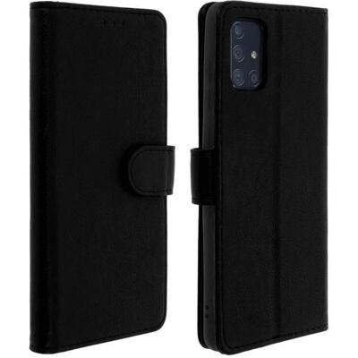 Funda cartera Avizar negra para Galaxy A71 con soporte Funda cartera Avizar negra para Galaxy A71 con soporte