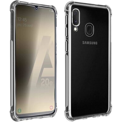 Avizar Galaxy A20e Schutz-Set - Glasfolie & Silikonhülle Avizar Galaxy A20e Schutz-Set - Glasfolie & Silikonhülle