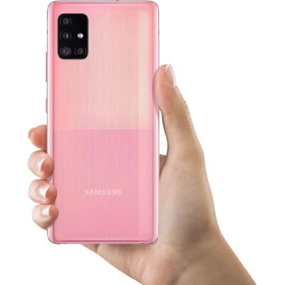 Clappio Cubierta de batería rosa para Galaxy A51 Clappio Cubierta de batería rosa para Galaxy A51
