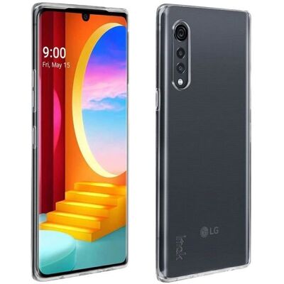 Coque en silicone flexible et transparente Imak pour LG Velvet - Protection - Publicité Coque en silicone flexible et transparente Imak pour LG Velvet - Protection - Publicité