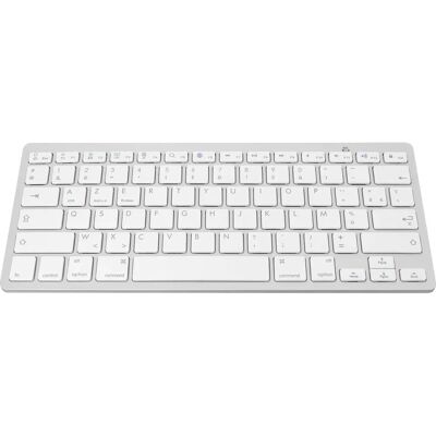 Clavier Bluetooth Sans Fil Avizar - AZERTY - Blanc - Compact, Réponse Rapide - Publicité Clavier Bluetooth Sans Fil Avizar - AZERTY - Blanc - Compact, Réponse Rapide - Publicité
