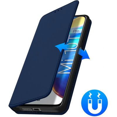Mørkeblå tegnebog og stativcover til Xiaomi Mi 10T / 10T Pro Mørkeblå tegnebog og stativcover til Xiaomi Mi 10T / 10T Pro