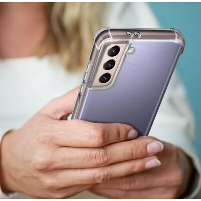 Pack de protection transparent pour Galaxy S21 - Résistant aux chocs & clair - Publicité Pack de protection transparent pour Galaxy S21 - Résistant aux chocs & clair - Publicité