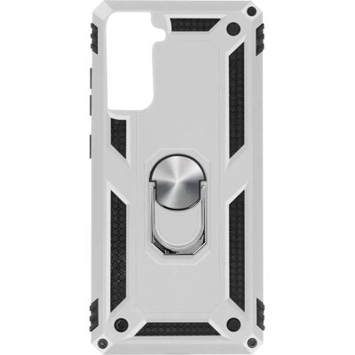 Avizar Galaxy S21 Plus Silber Stoßfeste Hybrid Hülle mit Support-Ring Avizar Galaxy S21 Plus Silber Stoßfeste Hybrid Hülle mit Support-Ring