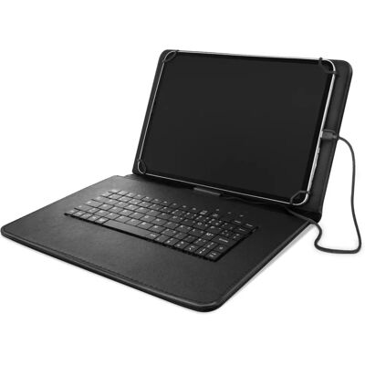 Avizar Schwarze 10-Zoll Tablet Hülle mit Tastatur - Schutz & Stand Avizar Schwarze 10-Zoll Tablet Hülle mit Tastatur - Schutz & Stand