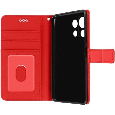 Funda Cartera Flip Delgado Rojo para Xiaomi Mi 11 Lite Funda Cartera Flip Delgado Rojo para Xiaomi Mi 11 Lite