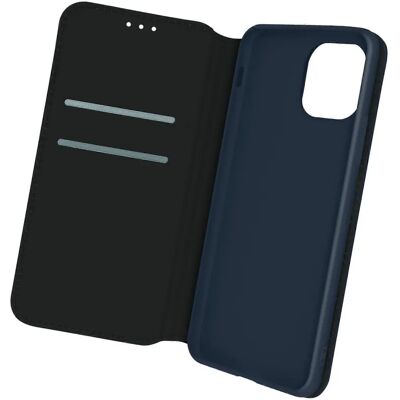Funda folio con soporte para iPhone 12 Pro Max - Azul Funda folio con soporte para iPhone 12 Pro Max - Azul