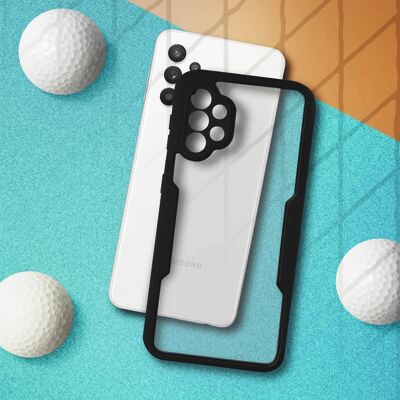 Coque pour Galaxy A32 4G d'Avizar - Noir - Résistante aux chocs, Plexiglas & Polymère - Publicité Coque pour Galaxy A32 4G d'Avizar - Noir - Résistante aux chocs, Plexiglas & Polymère - Publicité