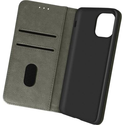 Funda Avizar para iPhone 13 Gris con tarjetero y soporte de vídeo Funda Avizar para iPhone 13 Gris con tarjetero y soporte de vídeo