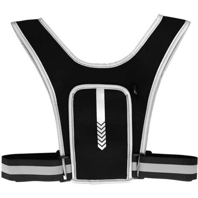 Chaleco de Running Reflectante con Bolsillos - Impermeable y Ajustable Chaleco de Running Reflectante con Bolsillos - Impermeable y Ajustable