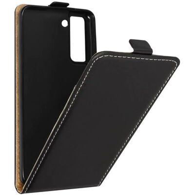 Coque en Cuir Écologique Noir pour Galaxy S22 d'Avizar - Publicité Coque en Cuir Écologique Noir pour Galaxy S22 d'Avizar - Publicité