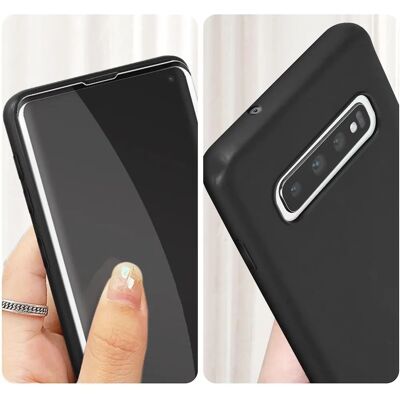 Coque et Verre Trempé Avizar Galaxy S10 - Noir - Publicité Coque et Verre Trempé Avizar Galaxy S10 - Noir - Publicité