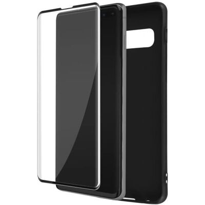 Samsung Galaxy S10 Plus Hülle & Glas - Schwarz Samsung Galaxy S10 Plus Hülle & Glas - Schwarz