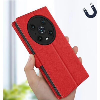 Avizar Honor Magic4 Pro Brieftaschenhülle - Rot Avizar Honor Magic4 Pro Brieftaschenhülle - Rot