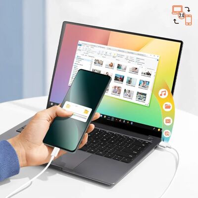 Avizar Micro USB Kabel - Schnelles Laden 1m weiß Avizar Micro USB Kabel - Schnelles Laden 1m weiß