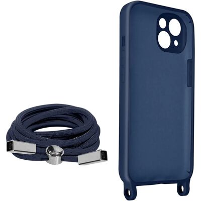 Avizar iPhone 13 Blau Halbrige Hülle mit 80 cm Lanyard Avizar iPhone 13 Blau Halbrige Hülle mit 80 cm Lanyard