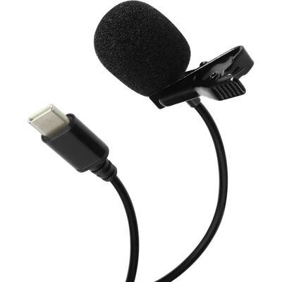 Microphone omnidirectionnel USB-C Puluz - 1,5m - Noir - Publicité Microphone omnidirectionnel USB-C Puluz - 1,5m - Noir - Publicité