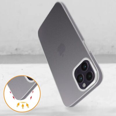 Coque en gel de silicone flexible pour iPhone 14 Pro - Étui léger et fin - Publicité Coque en gel de silicone flexible pour iPhone 14 Pro - Étui léger et fin - Publicité