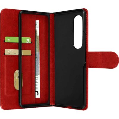 Avizar Rotes Magnetisches Klappetui für Galaxy Z Fold 4 Avizar Rotes Magnetisches Klappetui für Galaxy Z Fold 4