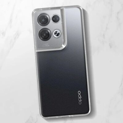 Coque Avizar Oppo Reno 8 Pro 5G - Gel en Silicone et Vitre Trempée Protectrice - Transparent - Publicité Coque Avizar Oppo Reno 8 Pro 5G - Gel en Silicone et Vitre Trempée Protectrice - Transparent - Publicité