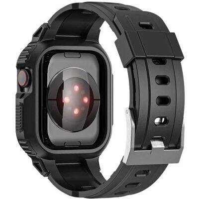Bracelet pour Apple Watch Ultra 49mm Bumper en Silicone Réglable - Bracelet Montre Connectée - Publicité Bracelet pour Apple Watch Ultra 49mm Bumper en Silicone Réglable - Bracelet Montre Connectée - Publicité