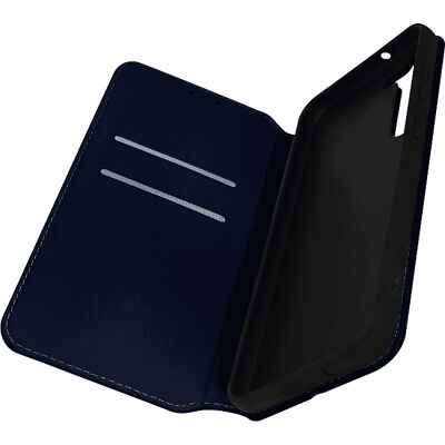 Funda protectora azul Avizar Galaxy S23 con ranura para tarjeta y soporte Funda protectora azul Avizar Galaxy S23 con ranura para tarjeta y soporte