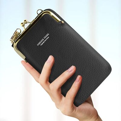 Avizar Sacoche à bandoulière noire pour smartphone - Phone Bag - Publicité Avizar Sacoche à bandoulière noire pour smartphone - Phone Bag - Publicité