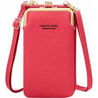 Avizar Sacoche épaule pour smartphone Rose - Phone Bag - Publicité Avizar Sacoche épaule pour smartphone Rose - Phone Bag - Publicité