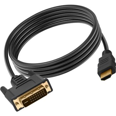 Adaptateur HDMI mâle à DVI femelle Avizar - 1m - Full HD - Noir - Publicité Adaptateur HDMI mâle à DVI femelle Avizar - 1m - Full HD - Noir - Publicité