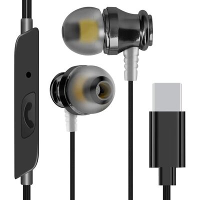 LinQ Écouteurs In-Ear USB-C - NOIR - Publicité LinQ Écouteurs In-Ear USB-C - NOIR - Publicité