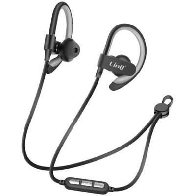 Casque Bluetooth Sport Noir LinQ - Casque - Publicité Casque Bluetooth Sport Noir LinQ - Casque - Publicité