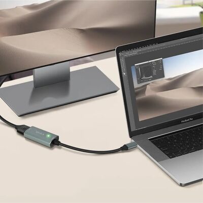 Carte de capture vidéo et audio USB-C à HDMI 4K Full HD - LinQ - Publicité Carte de capture vidéo et audio USB-C à HDMI 4K Full HD - LinQ - Publicité