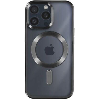 Coque MagSafe pour iPhone 15 Pro en Silicone - Protection Caméra, Noir - Publicité Coque MagSafe pour iPhone 15 Pro en Silicone - Protection Caméra, Noir - Publicité
