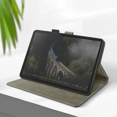 Avizar Galaxy Tab S9/S9 FE Case - Wallet, Video Support, Black Avizar Galaxy Tab S9/S9 FE Case - Wallet, Video Support, Black
